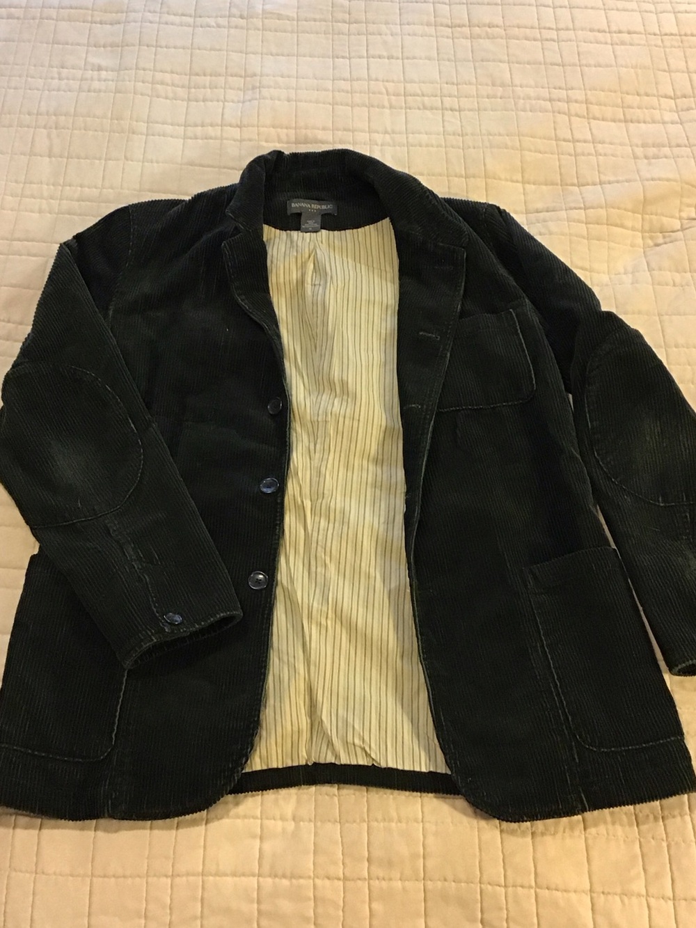 Banana Republic Dark Green Corduroy Shirt Jacket